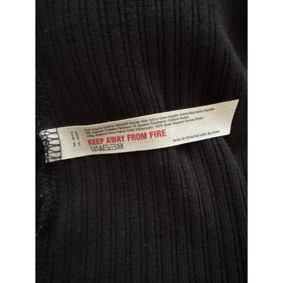 Free People Lost and Found Cut Out Mini Dress Womens Medium Sexy Bodycon Ribbed - Picture 6 of 7